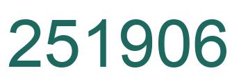 Number 251906 green image
