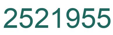 Número 2521955 imagen verde