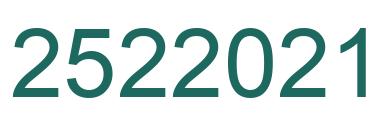 Number 2522021 green image