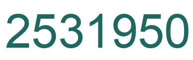 Número 2531950 imagen verde