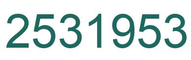Número 2531953 imagen verde