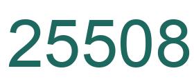 Number 25508 green image