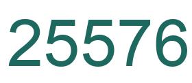 Number 25576 green image