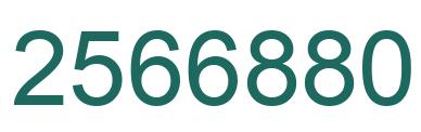 Number 2566880 green image