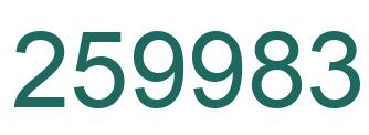 Number 259983 green image