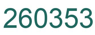 Número 260353 imagen verde