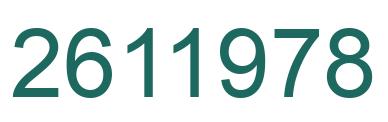 Número 2611978 imagen verde