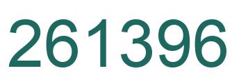 Number 261396 green image