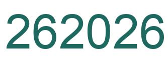 Number 262026 green image