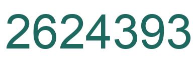 Número 2624393 imagen verde