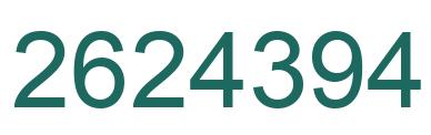 Número 2624394 imagen verde
