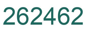 Number 262462 green image