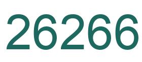 Number 26266 green image