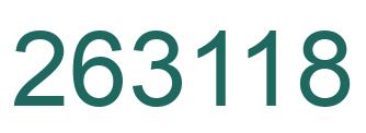 Number 263118 green image