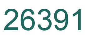 Number 26391 green image