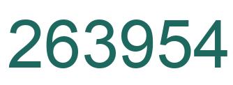 Número 263954 imagen verde