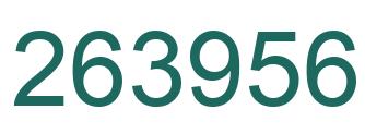 Número 263956 imagen verde