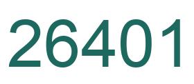 Número 26401 imagen verde
