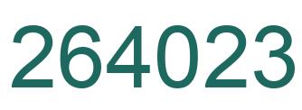 Número 264023 imagen verde