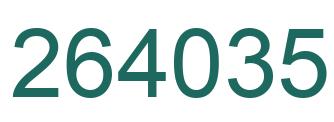 Número 264035 imagen verde