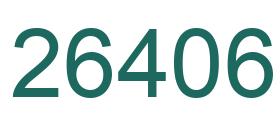 Number 26406 green image