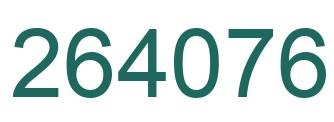 Número 264076 imagen verde