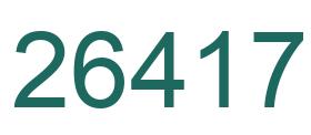 Number 26417 green image