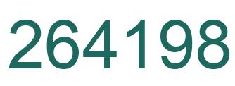 Number 264198 green image
