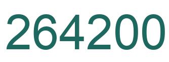 Number 264200 green image