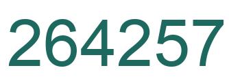 Número 264257 imagen verde
