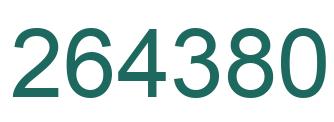 Number 264380 green image