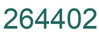 Number 264402 green image