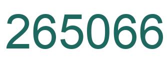Número 265066 imagen verde
