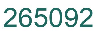 Número 265092 imagen verde