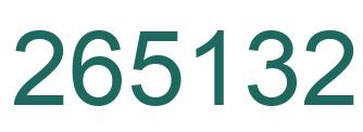 Número 265132 imagen verde