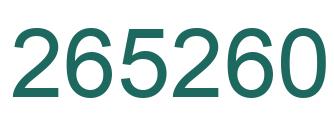 Número 265260 imagen verde