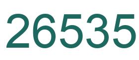 Number 26535 green image