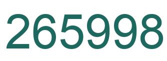 Número 265998 imagen verde