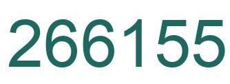 Number 266155 green image