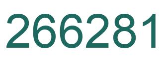 Number 266281 green image