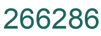 Number 266286 green image