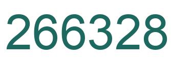 Number 266328 green image