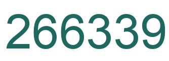 Number 266339 green image