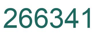 Number 266341 green image