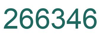 Number 266346 green image