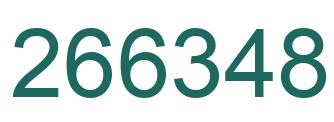 Number 266348 green image