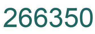 Number 266350 green image