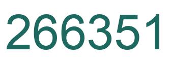 Number 266351 green image