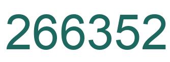 Number 266352 green image