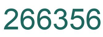 Number 266356 green image